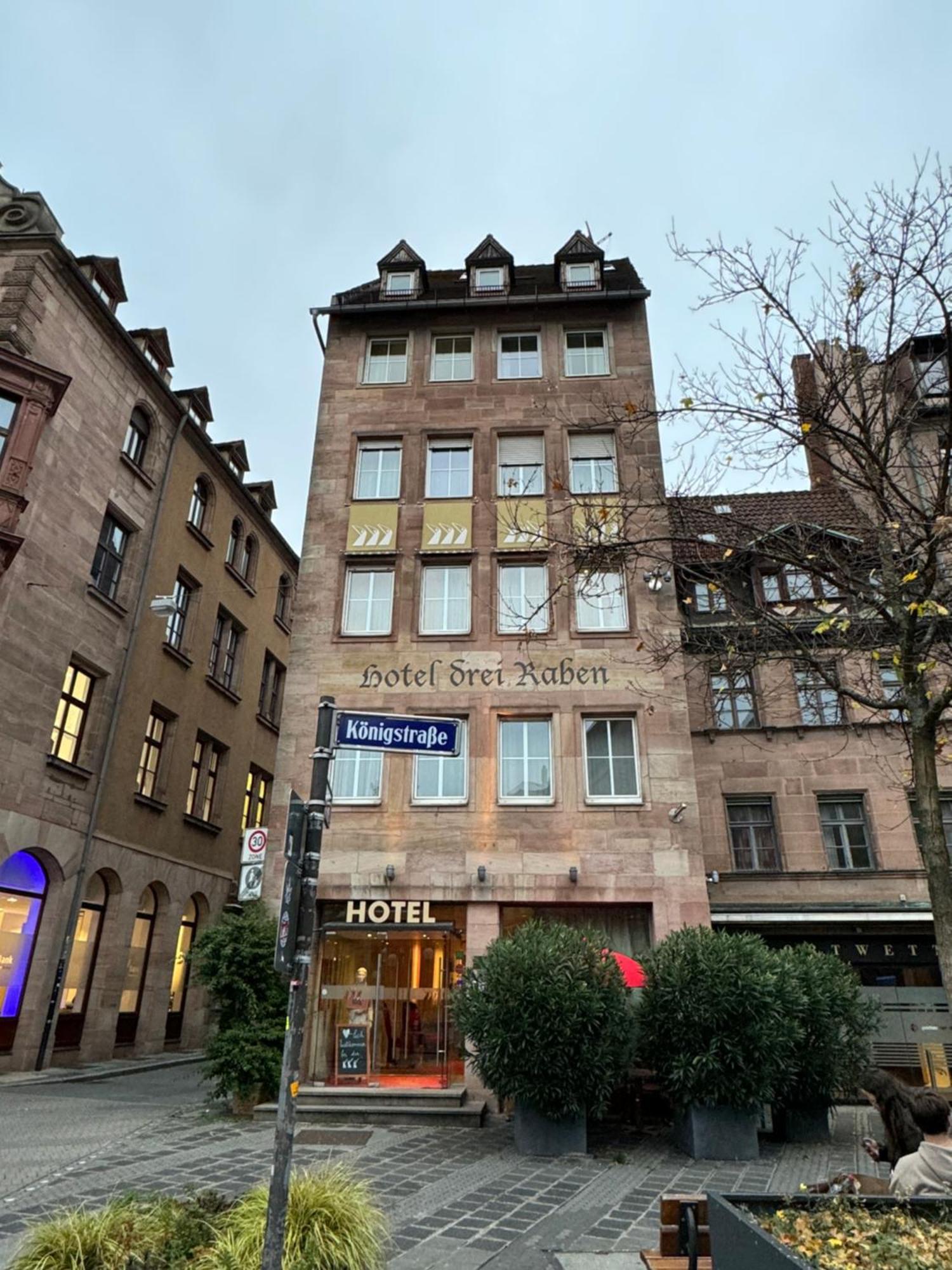 Hotel Drei Raben Nuremberg Bagian luar foto